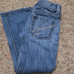 Wrangler Kids Blue Denim Jeans with Embroidered Back Pocket